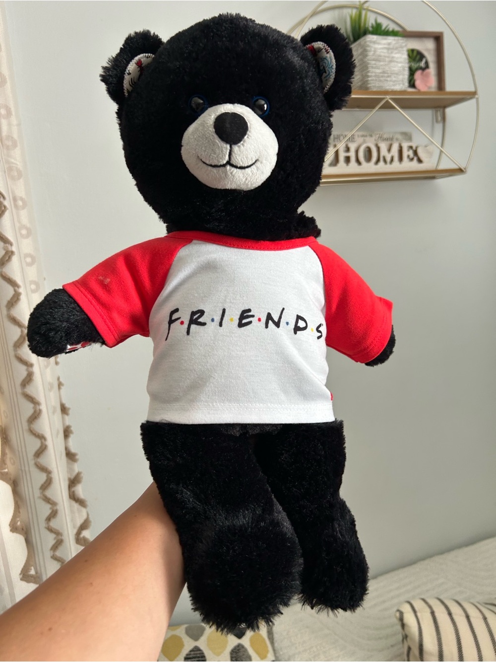 BAB Build A Bear Friends TV Show Black Bear Plush 17